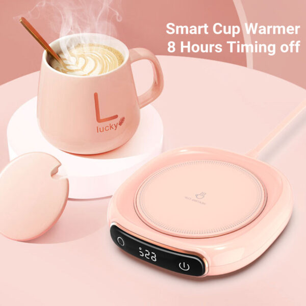 Coffee Mug Warmer Warm Coaster Smart Heating Cup Thermal Insulation Constant Temperature Coaster Heating Pad Desktop - Image 5