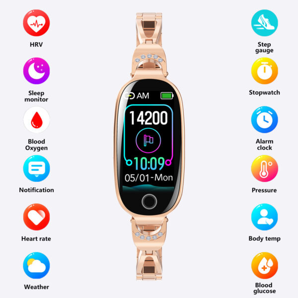 Women's Smart Watch Non-invasive Blood Glucose Menstrual Reminder - Image 6