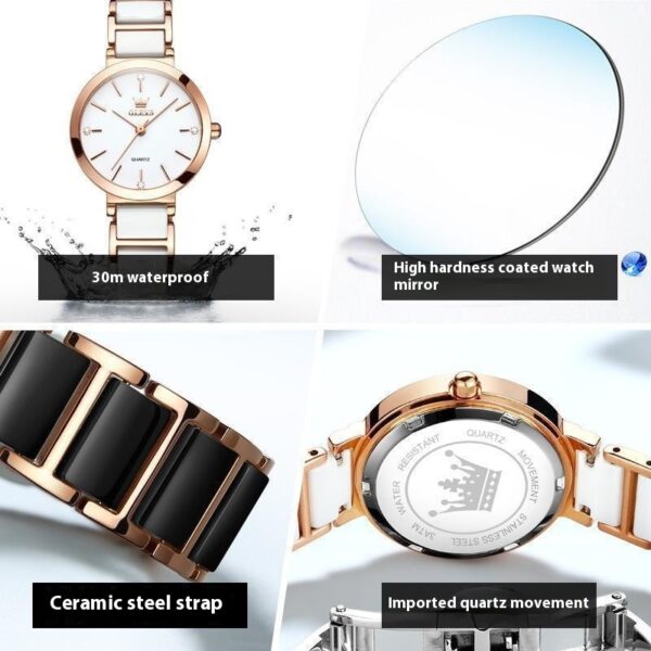 Women's Fashionable Waterproof Original Quartz Movement Niche High-end Watch - Image 4