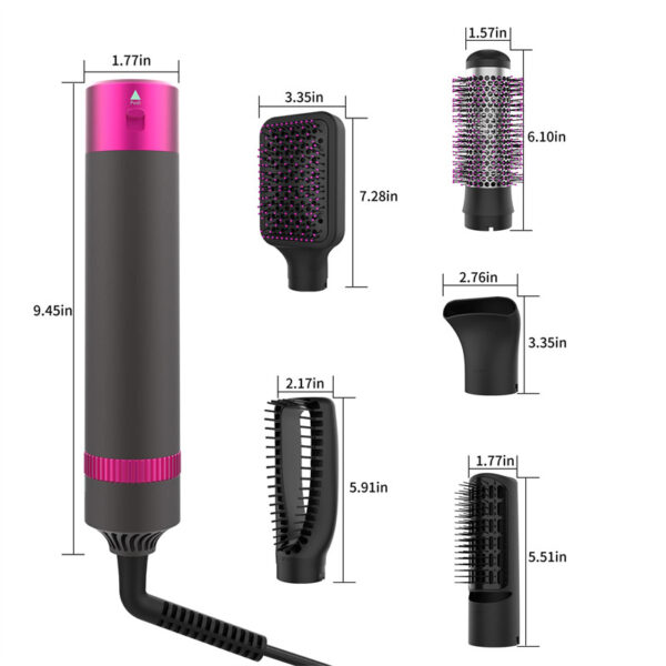 Professional 5 In 1 Hair Dryer Brush Dryer And Straightening Brush Electric Hair Styling Tool Automatic Hair Curler Beauty Supplies Gadgets - Image 2