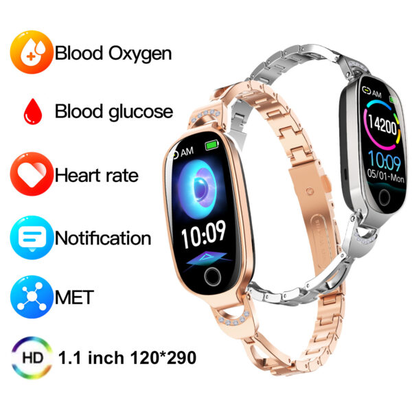 Women's Smart Watch Non-invasive Blood Glucose Menstrual Reminder - Image 4